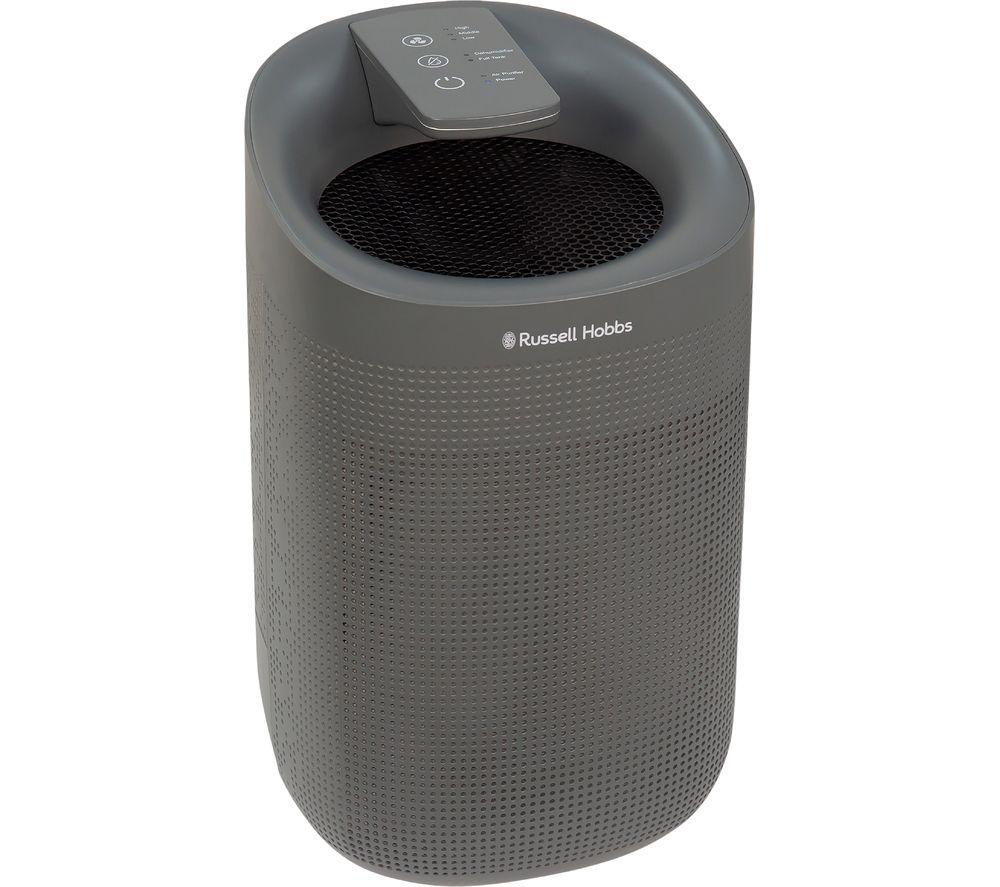 RUSSELL HOBBS Fresh Air Pro Portable Dehumidifier & Air Purifier - Grey image number 2 of 8