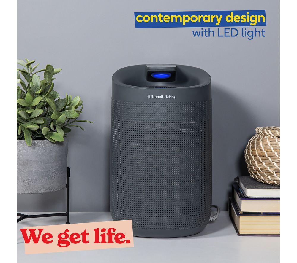 RUSSELL HOBBS Fresh Air Pro Portable Dehumidifier & Air Purifier - Grey image number 8 of 8