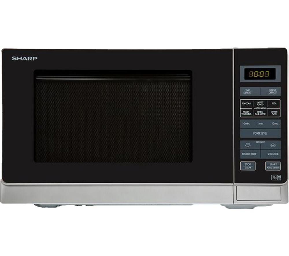 SHARP R372SLM Solo Microwave - Silver image number 3 of 4