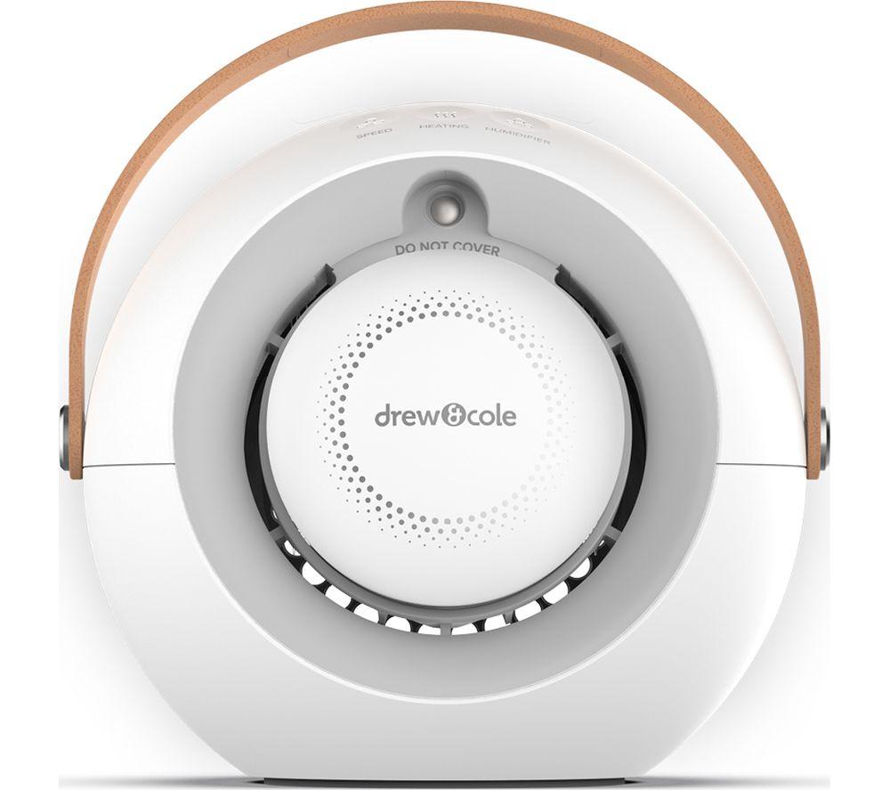 Image of SMART AIR Humi Portable 6.8" Hot & Cool Desk Fan - White