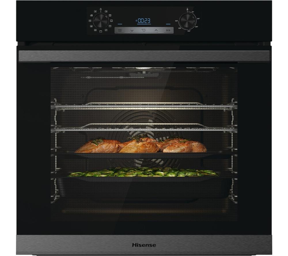 HISENSE BSA63222ABUK Electric Steam Oven - Black, Black