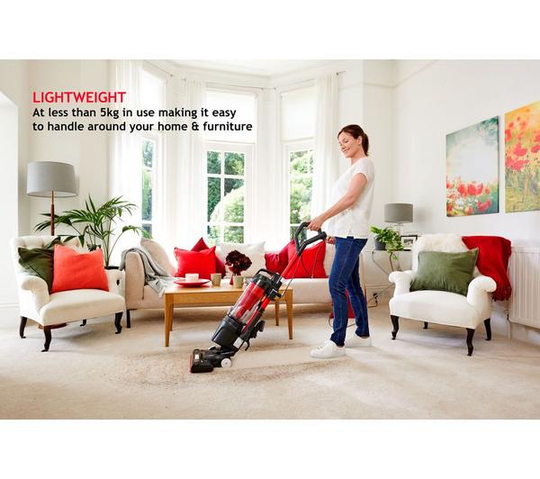 HOOVER Upright 300 HU300RHM Home Bagless Vacuum Cleaner - Red & Grey image number 12