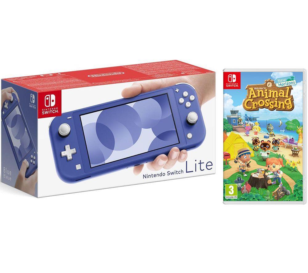 Nintendo Switch Lite Blue & Animal Crossing: New Horizons Bundle, Blue