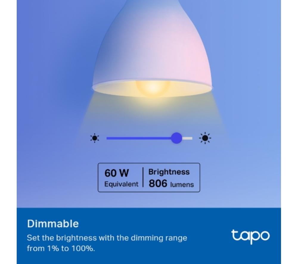 TP-LINK Tapo L530E Smart Colour Light Bulb - E27 image number 6 of 8