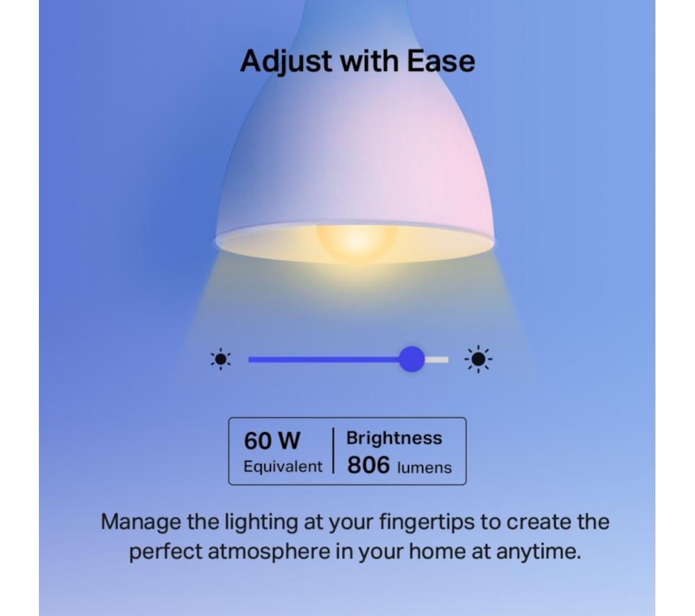 TP-LINK Tapo L530B Smart Colour Light Bulb - B22 image number 10 of 10