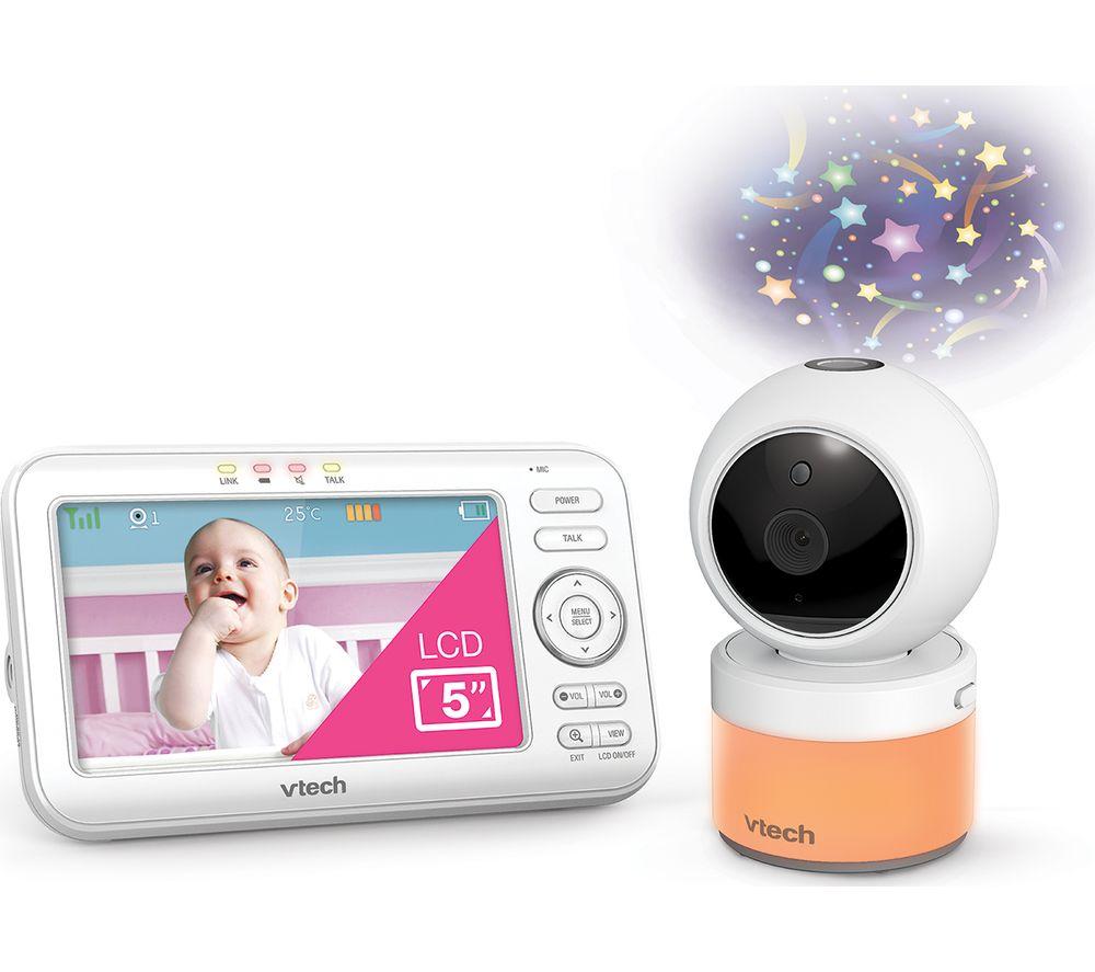 Baby monitor with store thermometer