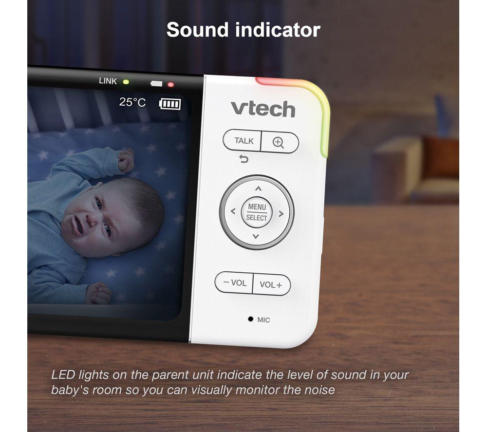 VTech Smart Wi-Fi Video Baby Monitor w/ 5” HC Display and 1080p HD Camera,  Built-in night light, RM5754HD White RM5754HD - Best Buy
