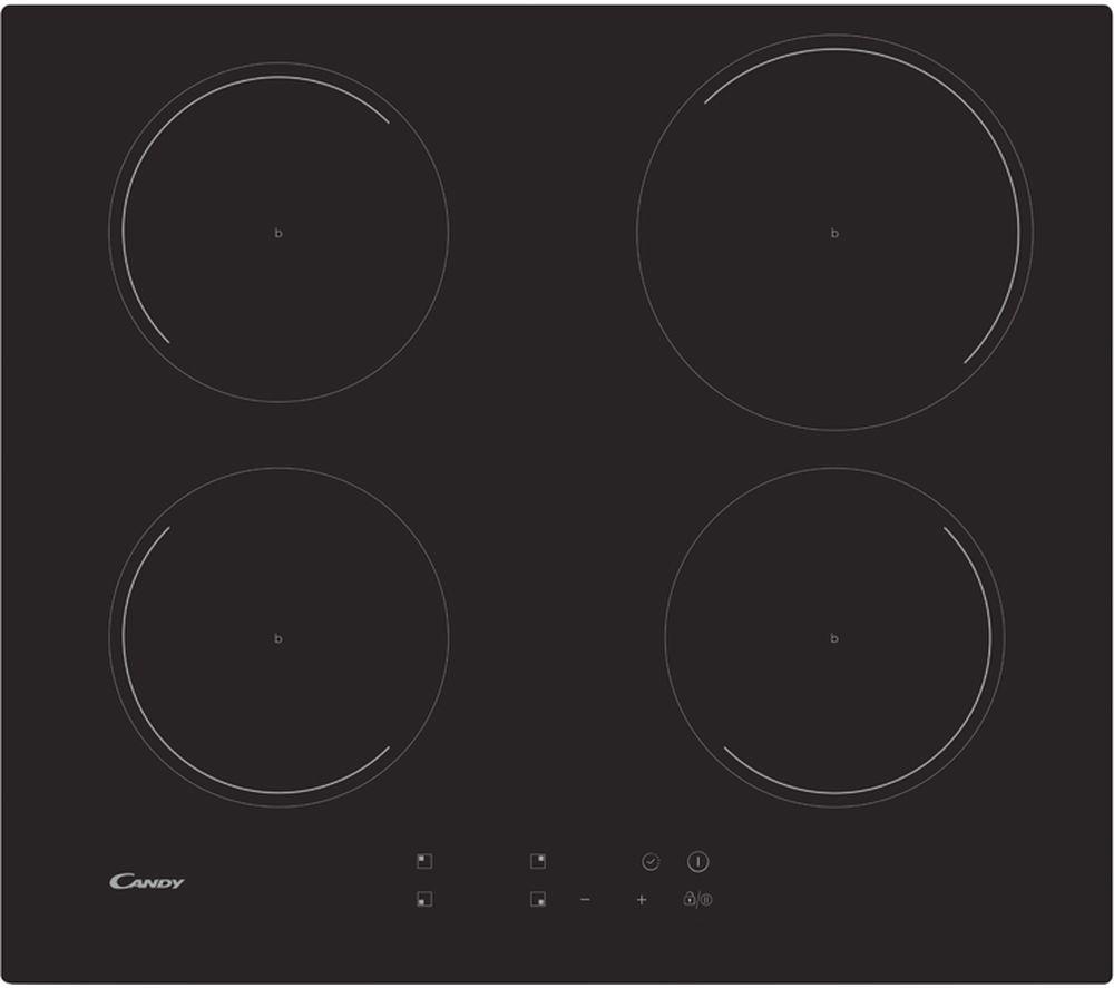 CANDY CI642C/E1 59 cm Electric Induction Hob - Black, Black