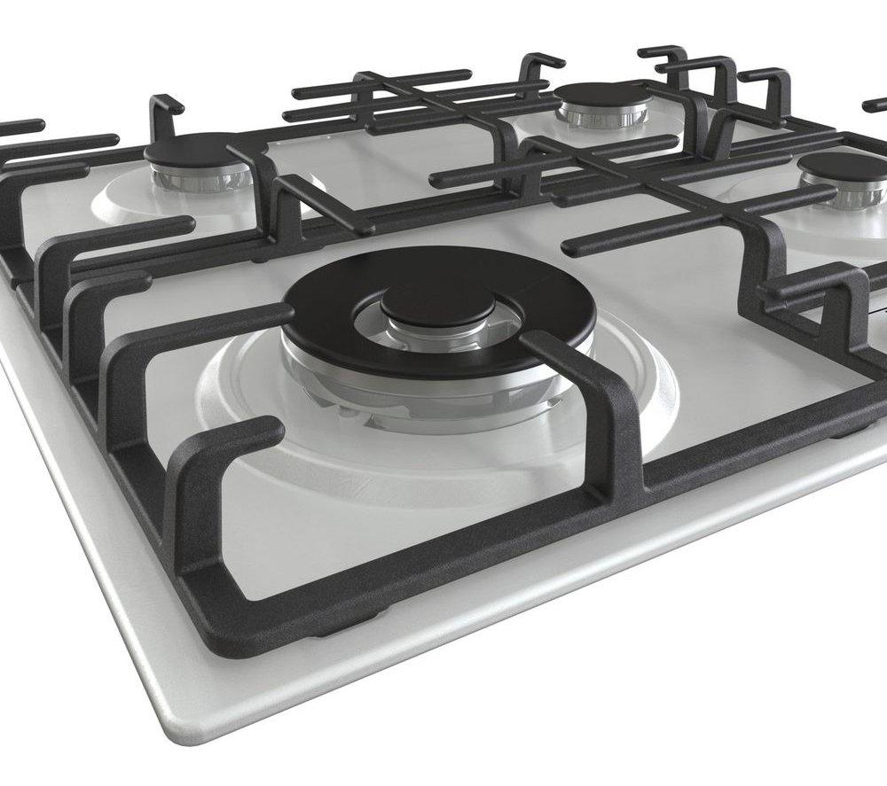 HISENSE GM663XB 60 cm Gas Hob - Stainless Steel image number 12 of 14