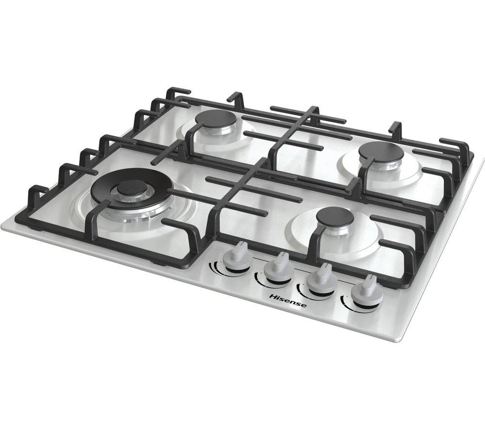 HISENSE GM663XB 60 cm Gas Hob - Stainless Steel image number 13 of 14