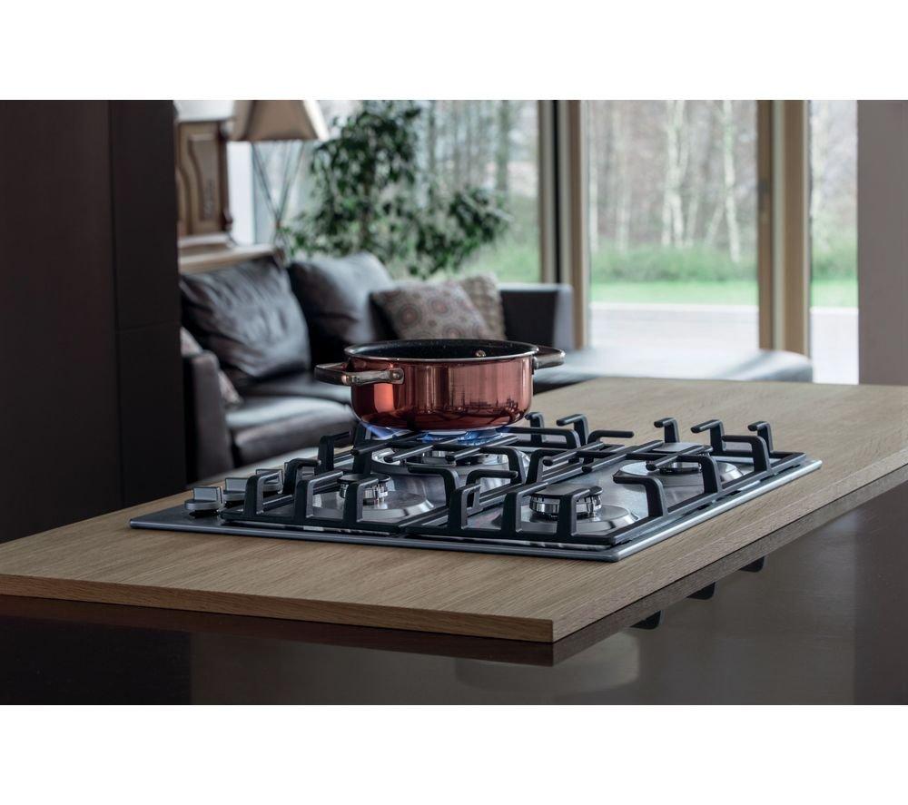 HISENSE GM663XB 60 cm Gas Hob - Stainless Steel image number 14 of 14