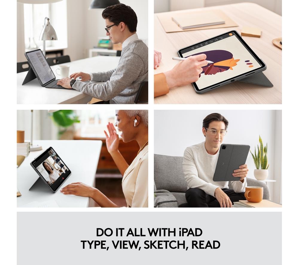LOGITECH Combo Touch iPad Pro 12.9" Keyboard Folio Case image number 2 of 13