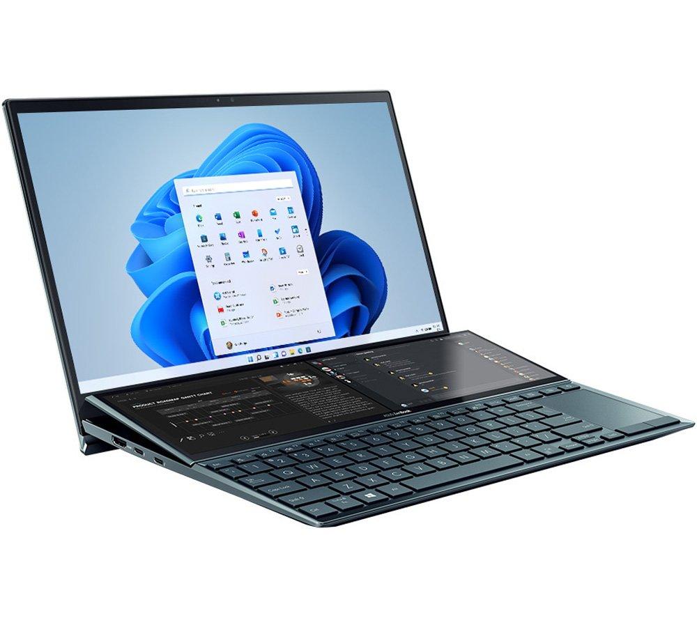 Image of ASUS ZenBook Duo UX482EA 14" Laptop - Intel®Core i7, 512 GB SSD, Blue, Blue