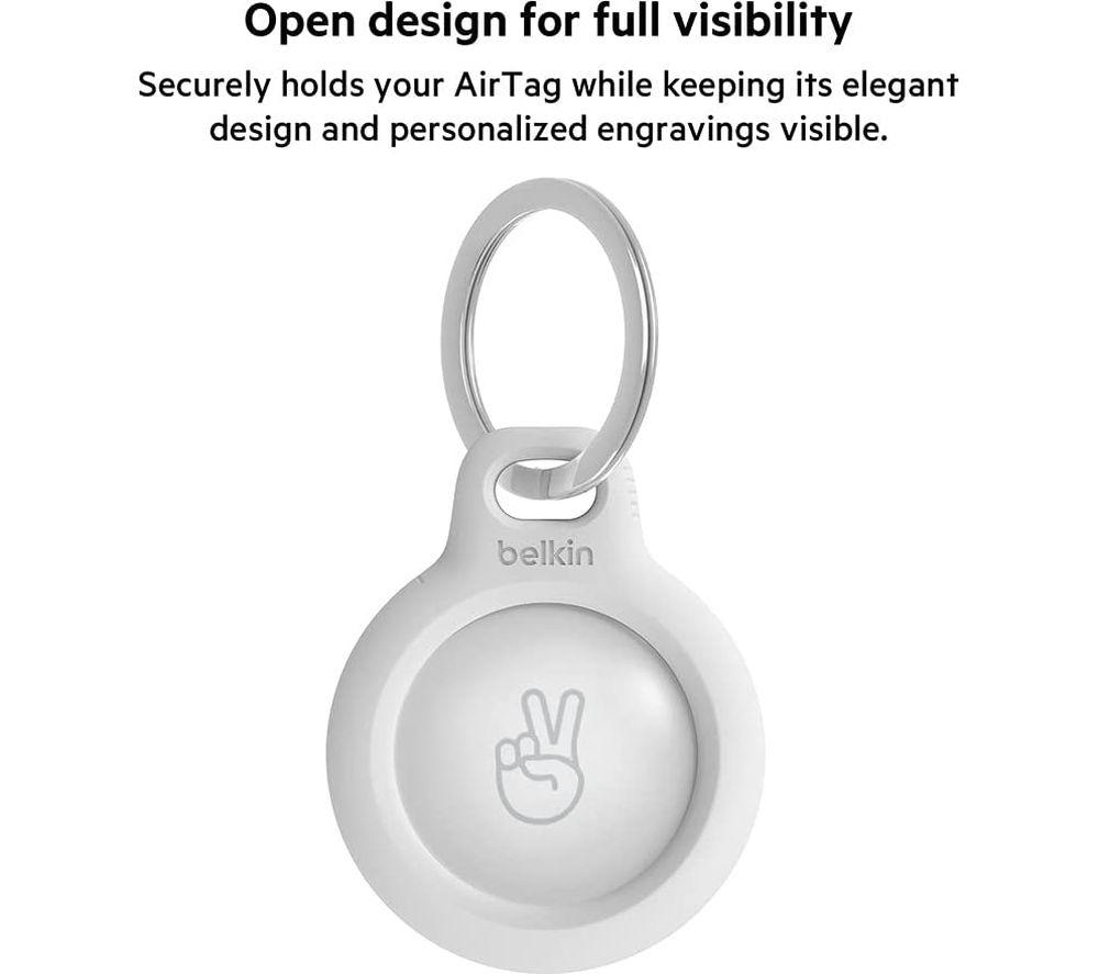 BELKIN Secure AirTag Keyring - White image number 2 of 5