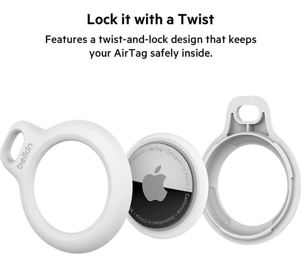 BELKIN Secure AirTag Keyring - White image number 5 of 5
