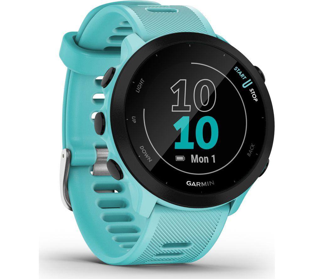 Buy GARMIN Forerunner 55 Running Watch - Aqua Blue, Universal