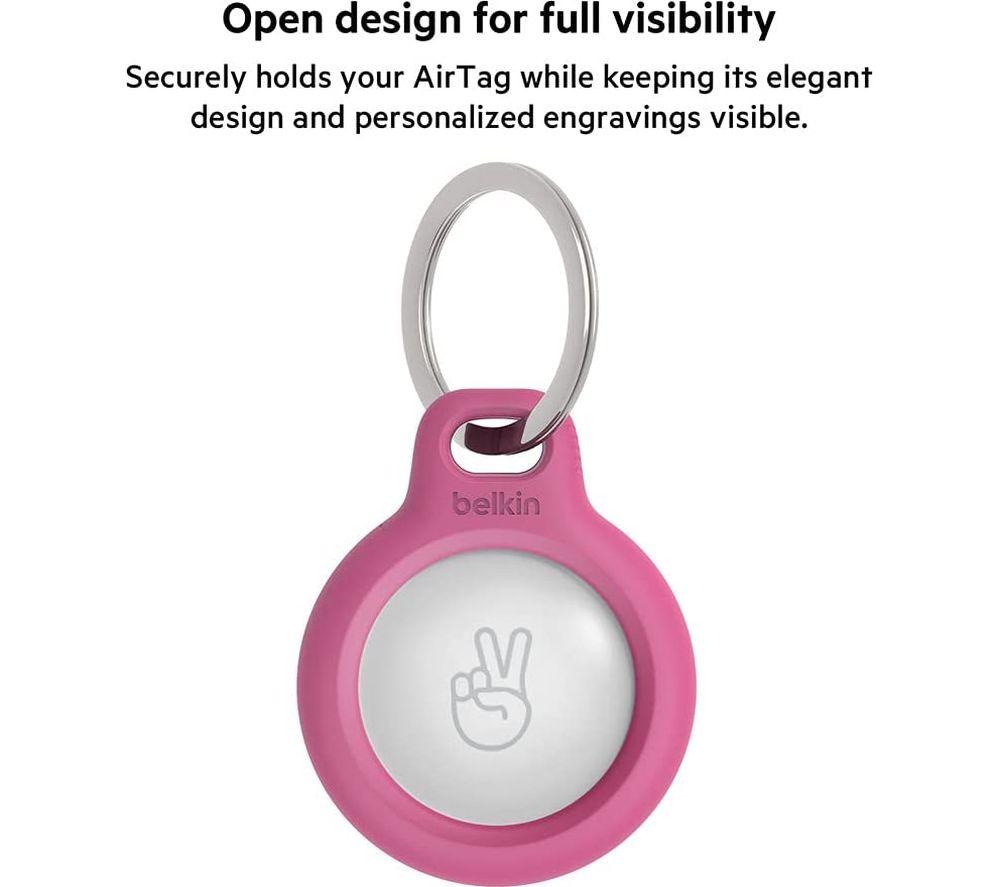 BELKIN Secure AirTag Keyring - Pink image number 6 of 6