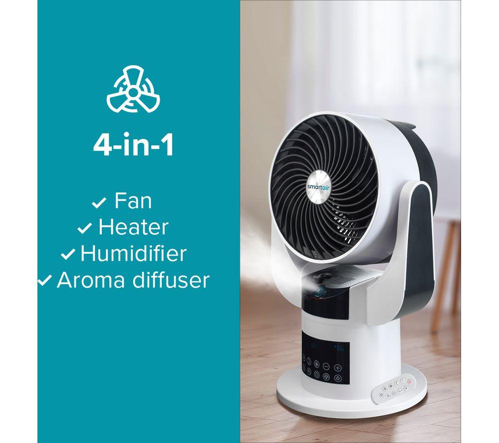Buy SMART AIR Total Room 8 Hot u0026 Cool Turbo Fan - White u0026 Black | Currys