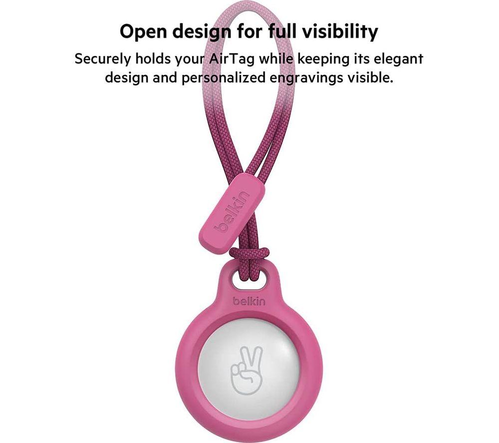 BELKIN Secure AirTag Holder with Strap - Pink image number 4 of 6