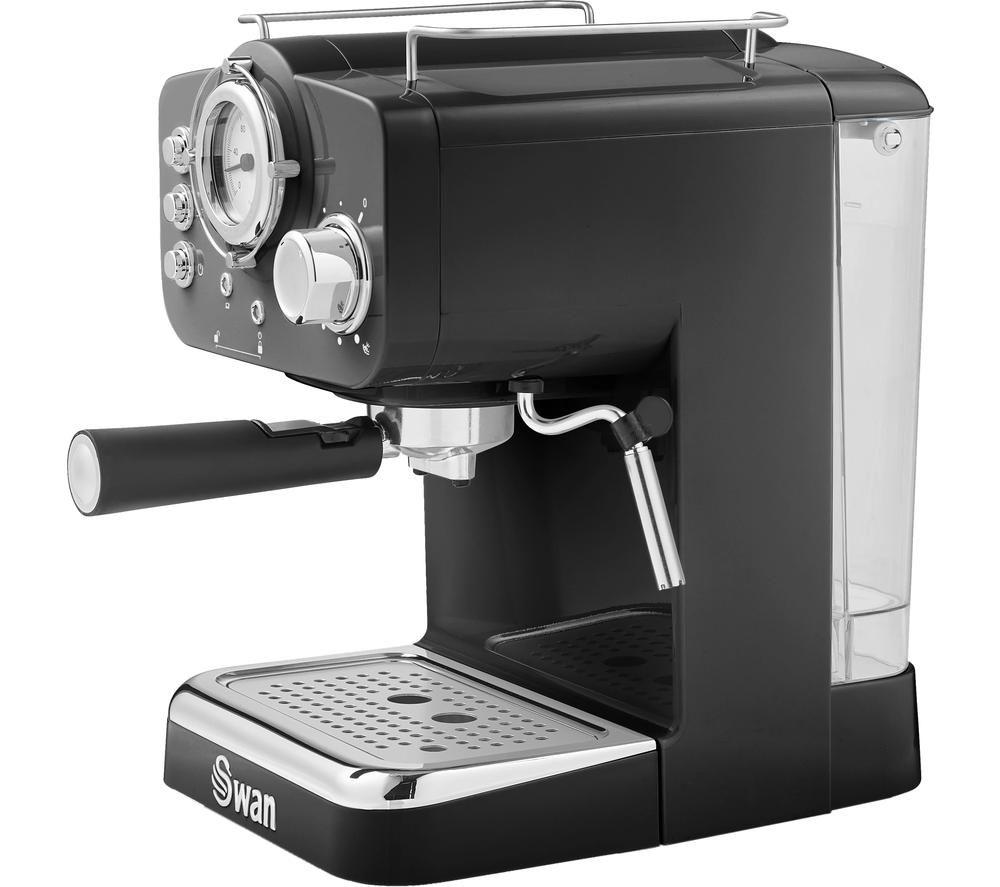 Buy SWAN Retro Pump Espresso SK22110BN Coffee Machine Black Currys