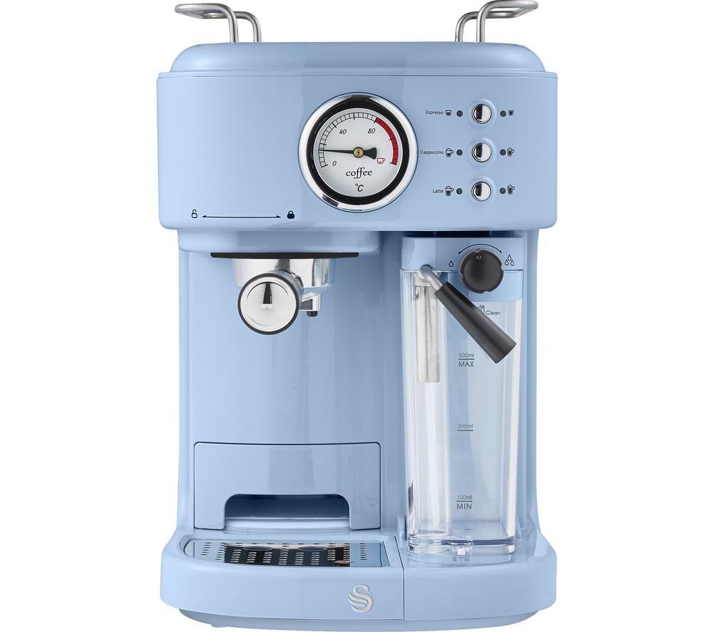 Buy SWAN Retro One Touch SK22150BLN Coffee Machine Blue Currys