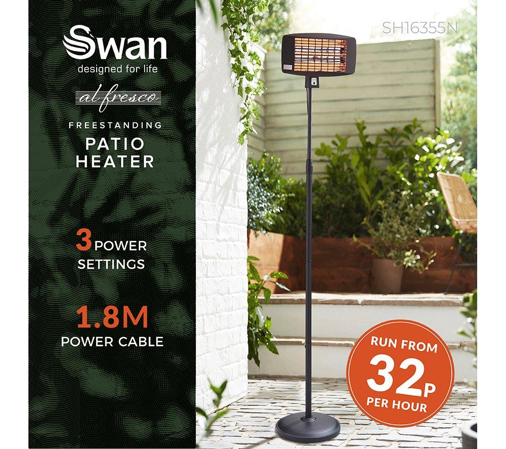 Buy SWAN SH16355N Patio Heater Black Currys