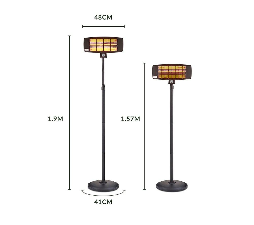 Buy SWAN SH16355N Patio Heater Black Currys