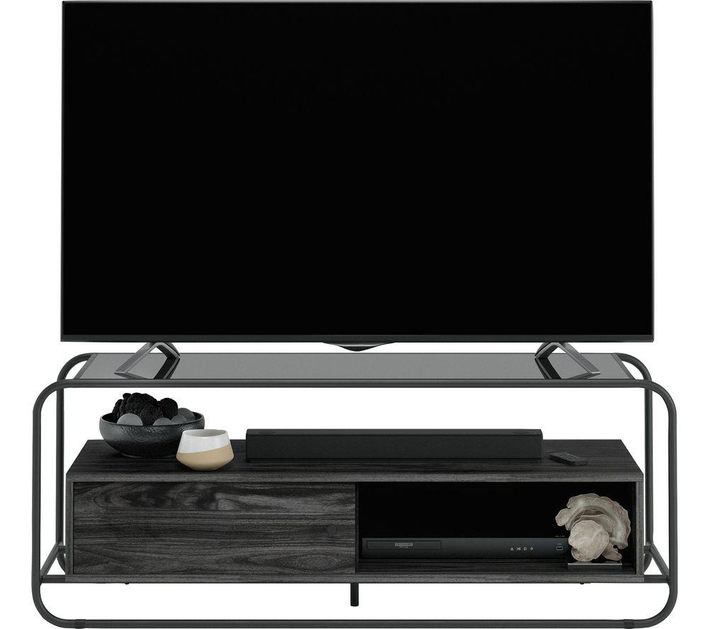 TEKNIK Metro 1300 mm TV Stand for up to 50" TVs - Black & Elm image number 2 of 3