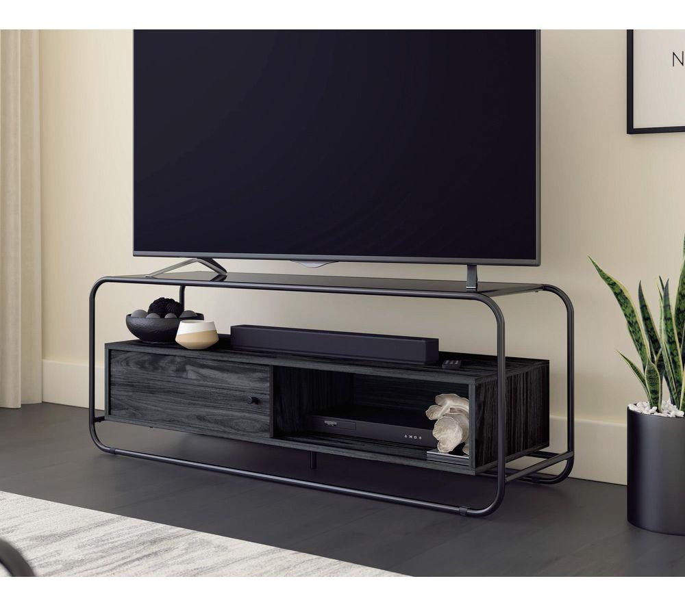 TEKNIK Metro 1300 mm TV Stand for up to 50" TVs - Black & Elm image number 3 of 3
