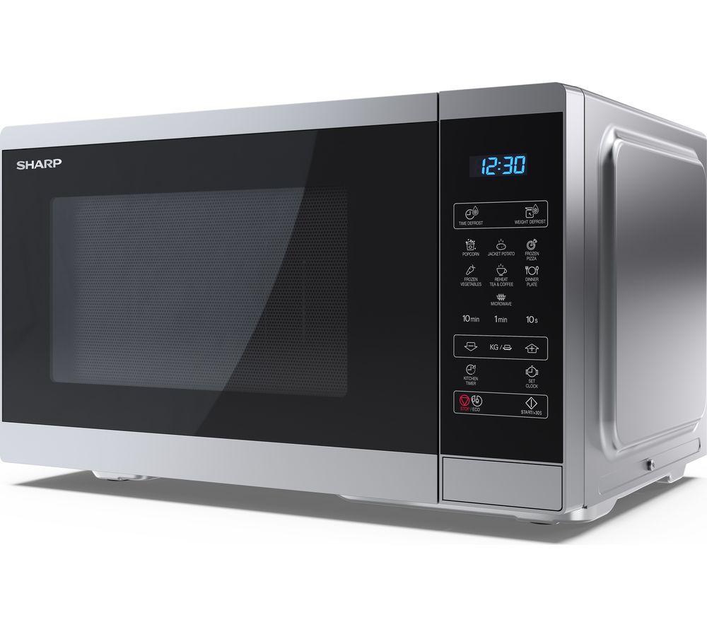 SHARP YC-MS252AU-S Solo Microwave - Silver image number 6 of 6