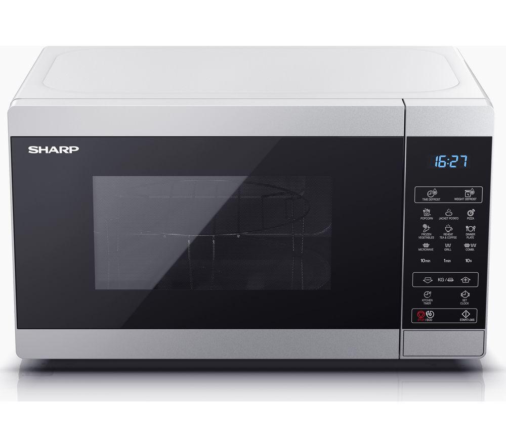 SHARP YC-MG02U-S Microwave with Grill - Silver image number 4 of 7