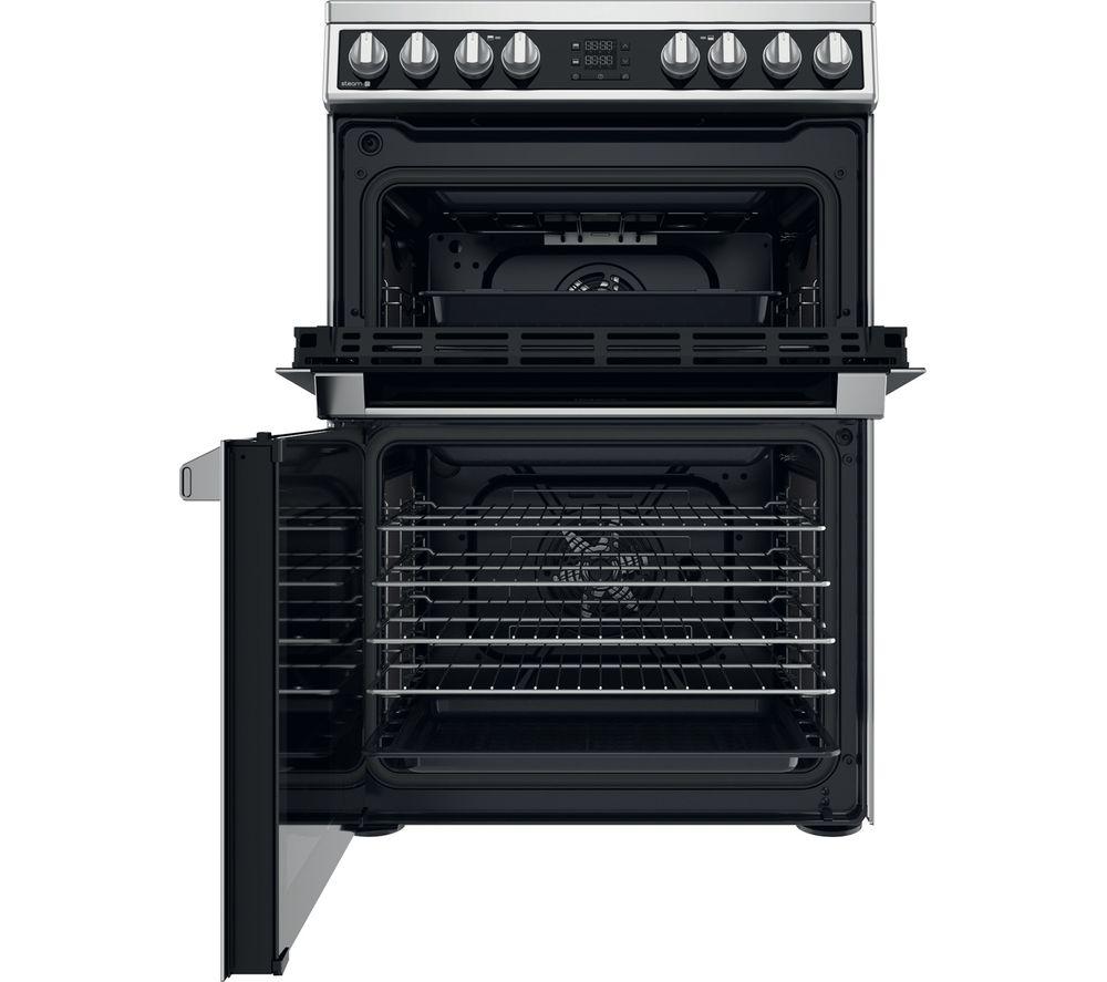 HOTPOINT Multiflow HDM67V8D2CX 60 cm Electric Ceramic Cooker - Stainless Steel image number 2 of 13