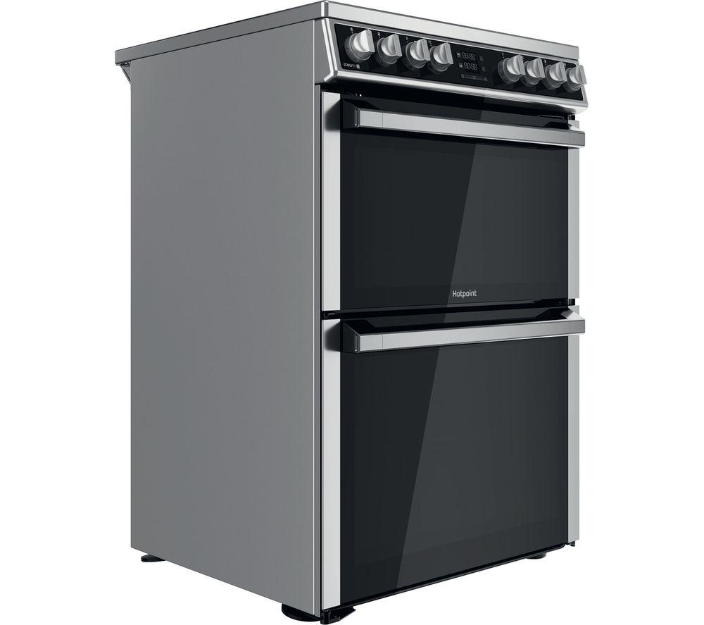 HOTPOINT Multiflow HDM67V8D2CX 60 cm Electric Ceramic Cooker - Stainless Steel image number 3 of 13