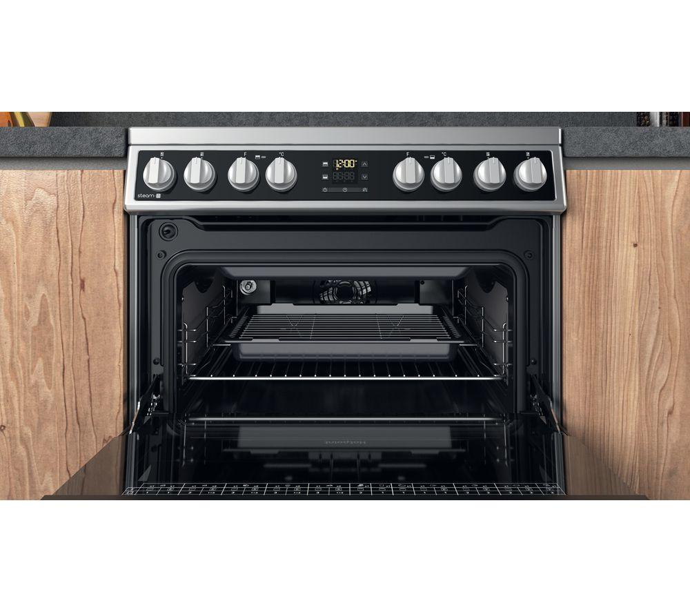 HOTPOINT Multiflow HDM67V8D2CX 60 cm Electric Ceramic Cooker - Stainless Steel image number 11 of 13