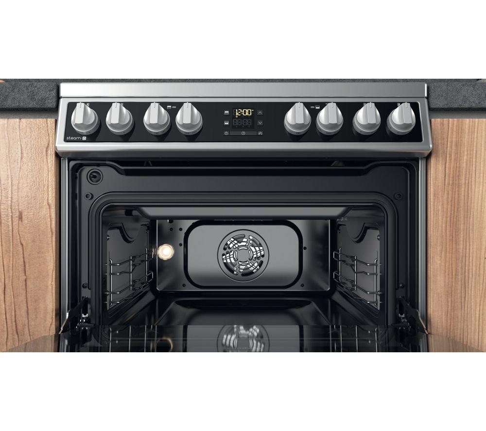 HOTPOINT Multiflow HDM67V8D2CX 60 cm Electric Ceramic Cooker - Stainless Steel image number 13 of 13
