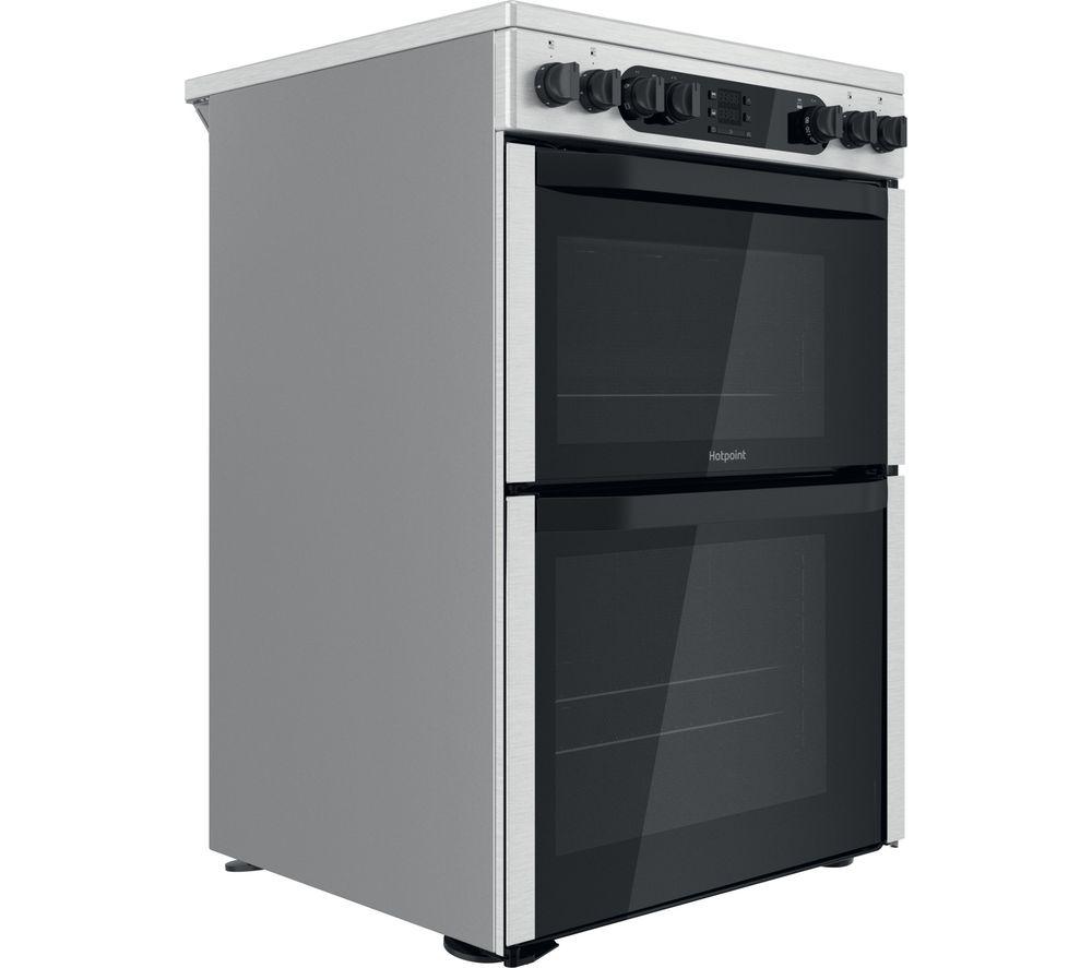 hotpoint hdm67v9dcx uk 60 cm electric ceramic cooker stainless steel