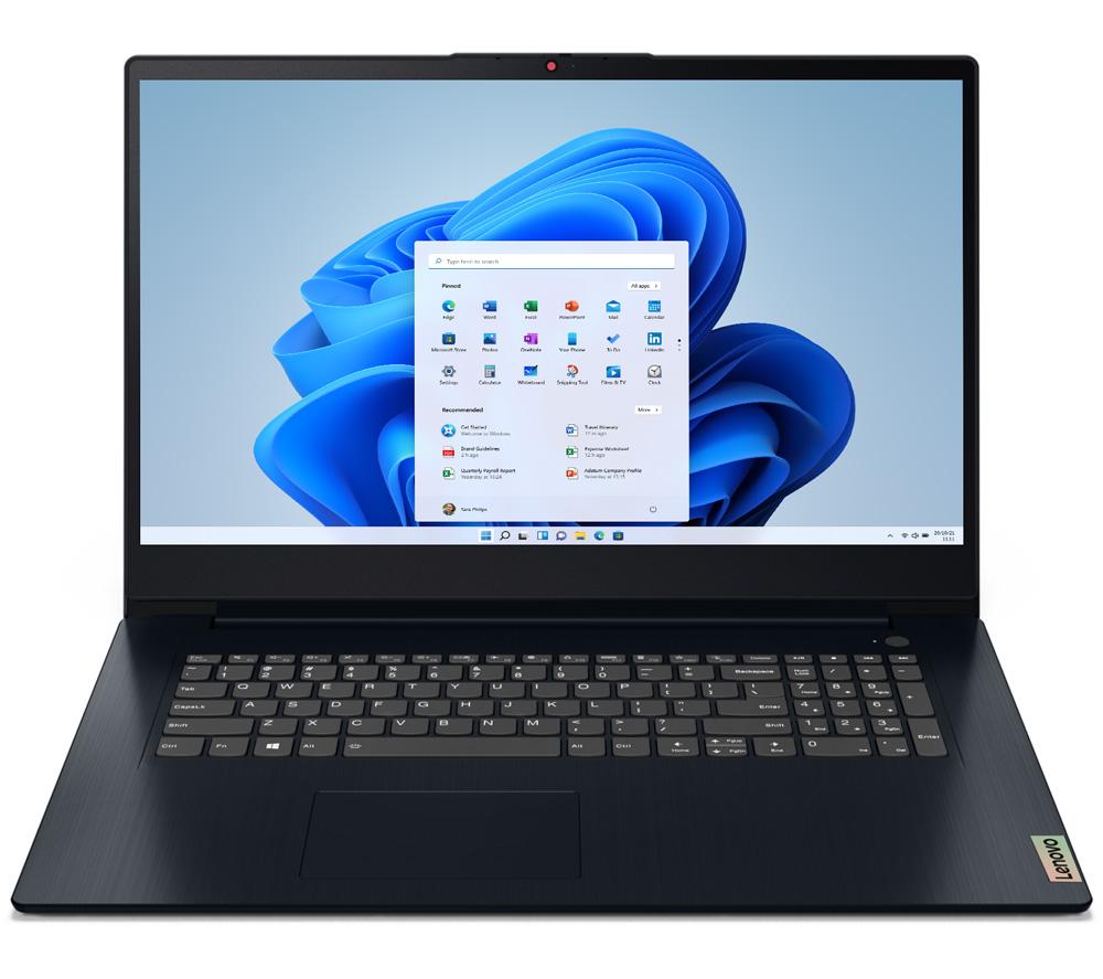 LENOVO IdeaPad 3i 17.3 Laptop - IntelCeleron, 128 GB SSD, Blue, Blue