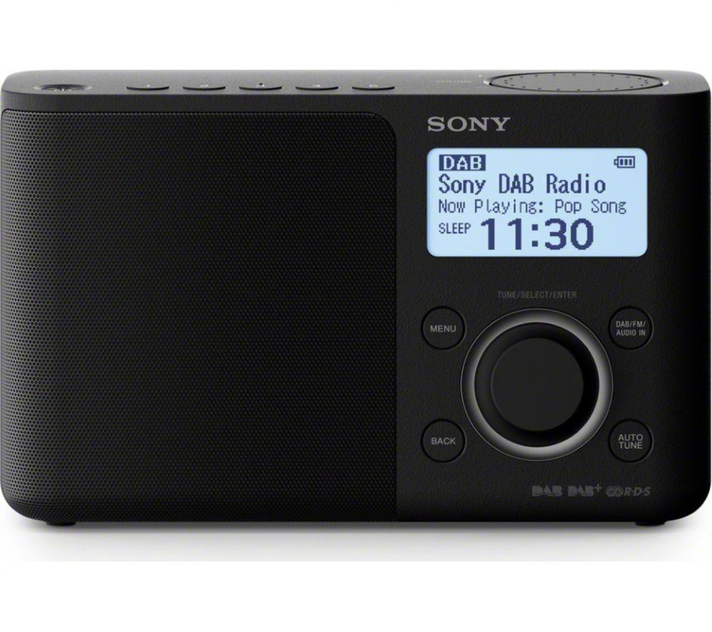 Buy SONY XDRS61D Portable DAB+/FM Radio Black Currys