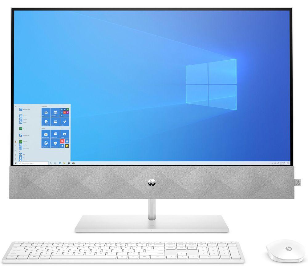 Image of HP Pavilion 27-d1005na 27" All-in-One PC - Intel®Core i5, 1 TB SSD, White, White