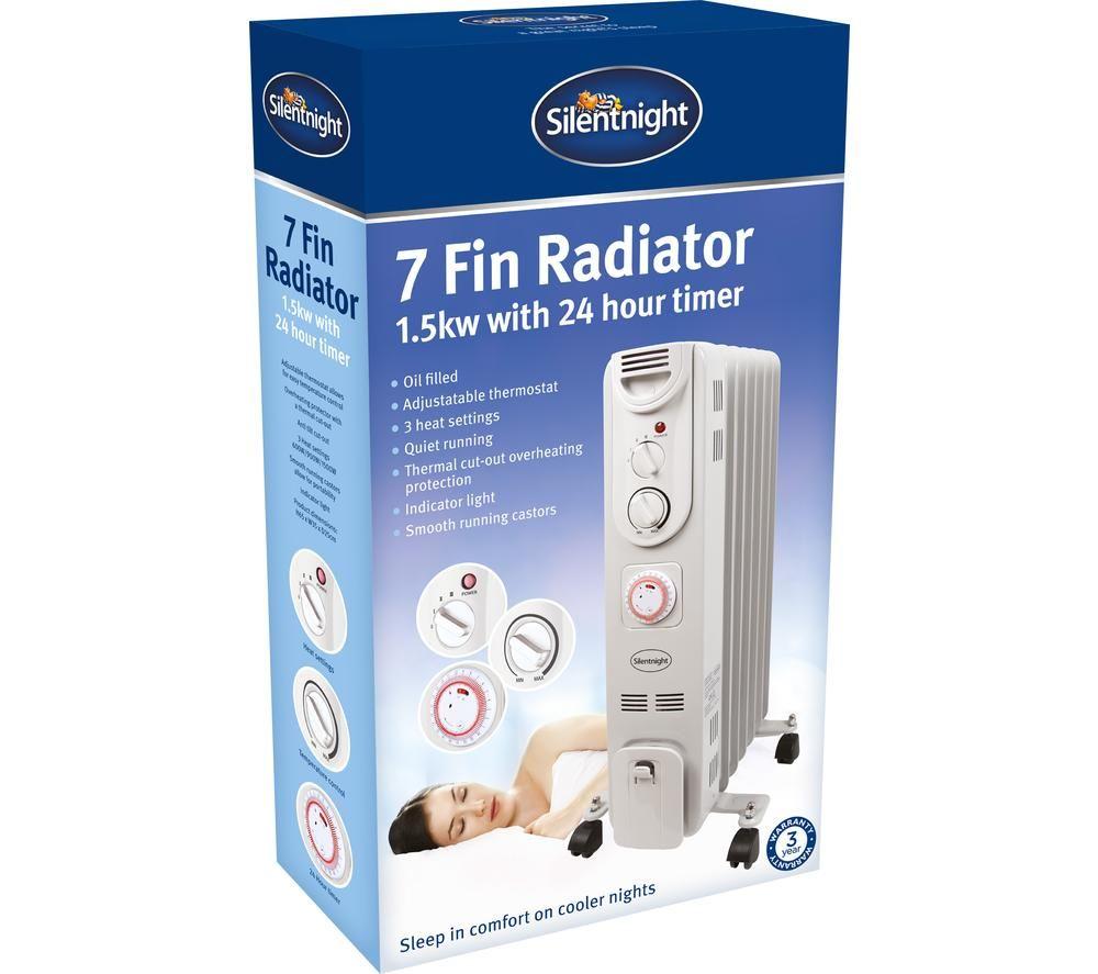 Buy SILENTNIGHT 38140 Portable Oil-Filled Radiator - White | Currys