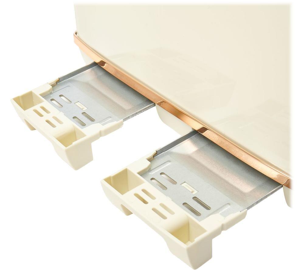 HADEN Salcombe 198785 4-Slice Toaster - Cream & Copper image number 4 of 6