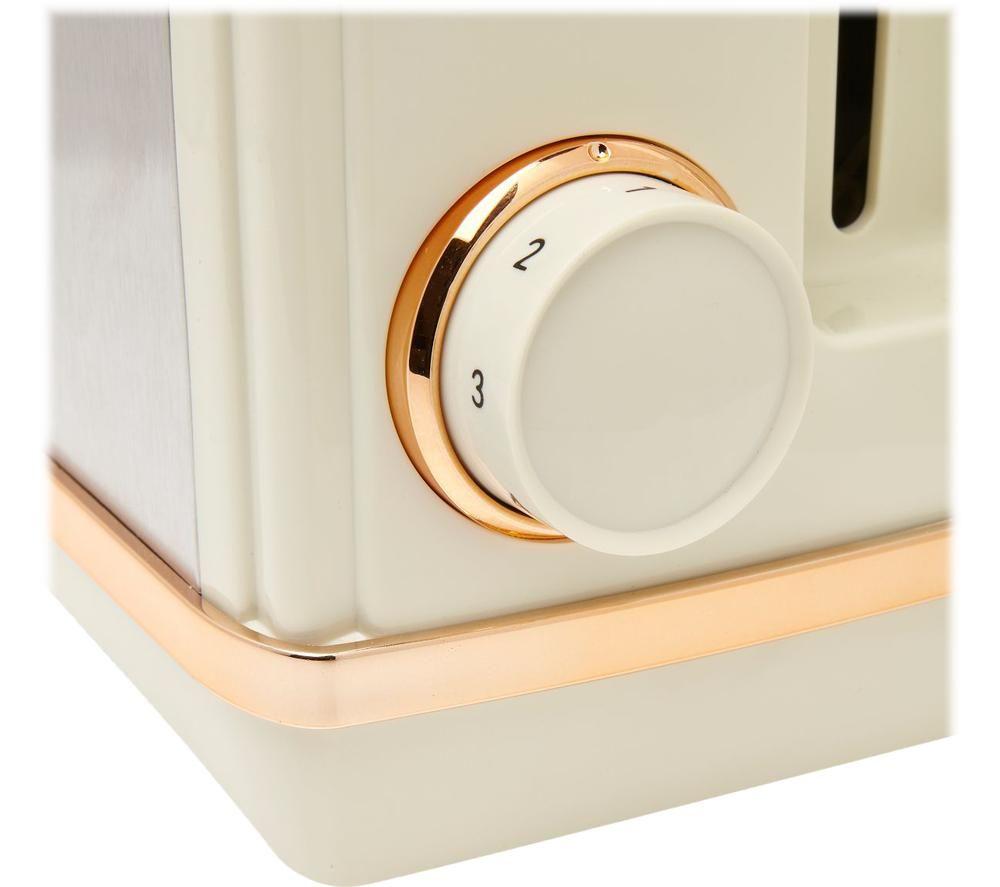 Haden Salcombe Cream and Copper 4 Slice Toaster