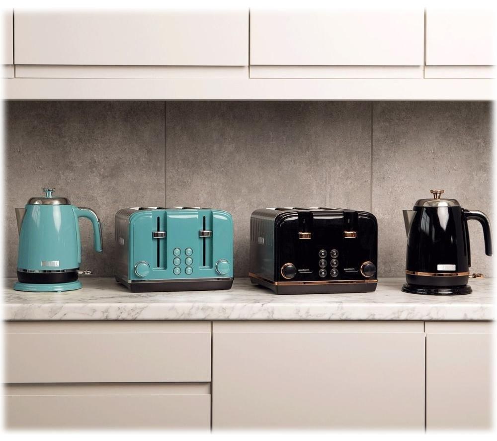 HADEN Salcombe 191168 4-Slice Toaster - Black & Copper image number 2 of 8