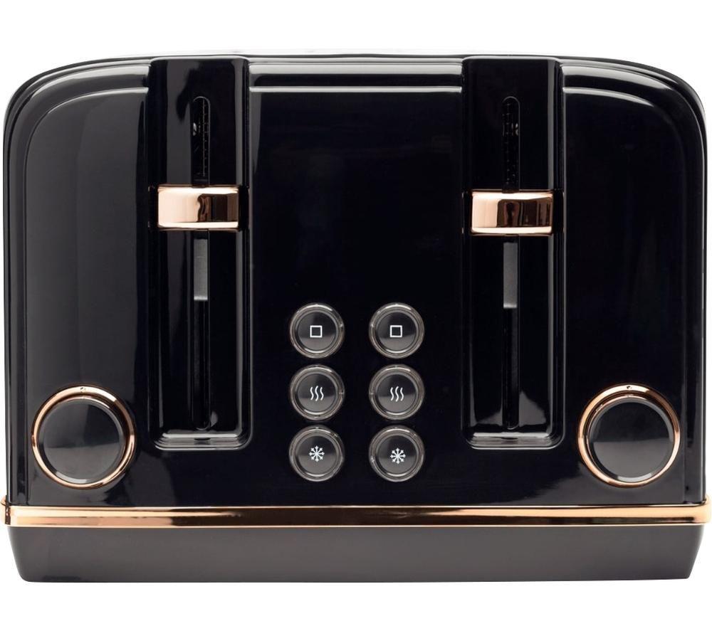 HADEN Salcombe 191168 4-Slice Toaster - Black & Copper image number 8 of 8