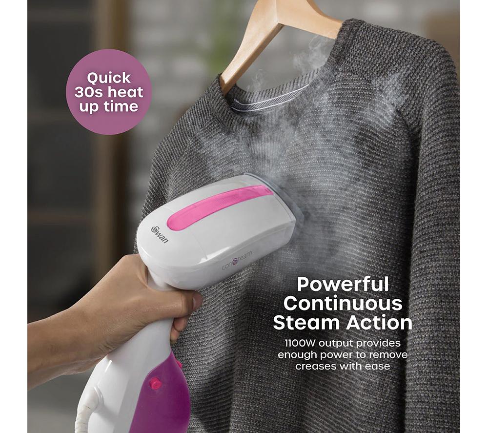 SWAN ConSteam SI12020N Hand Steamer - Purple & White image number 3 of 8