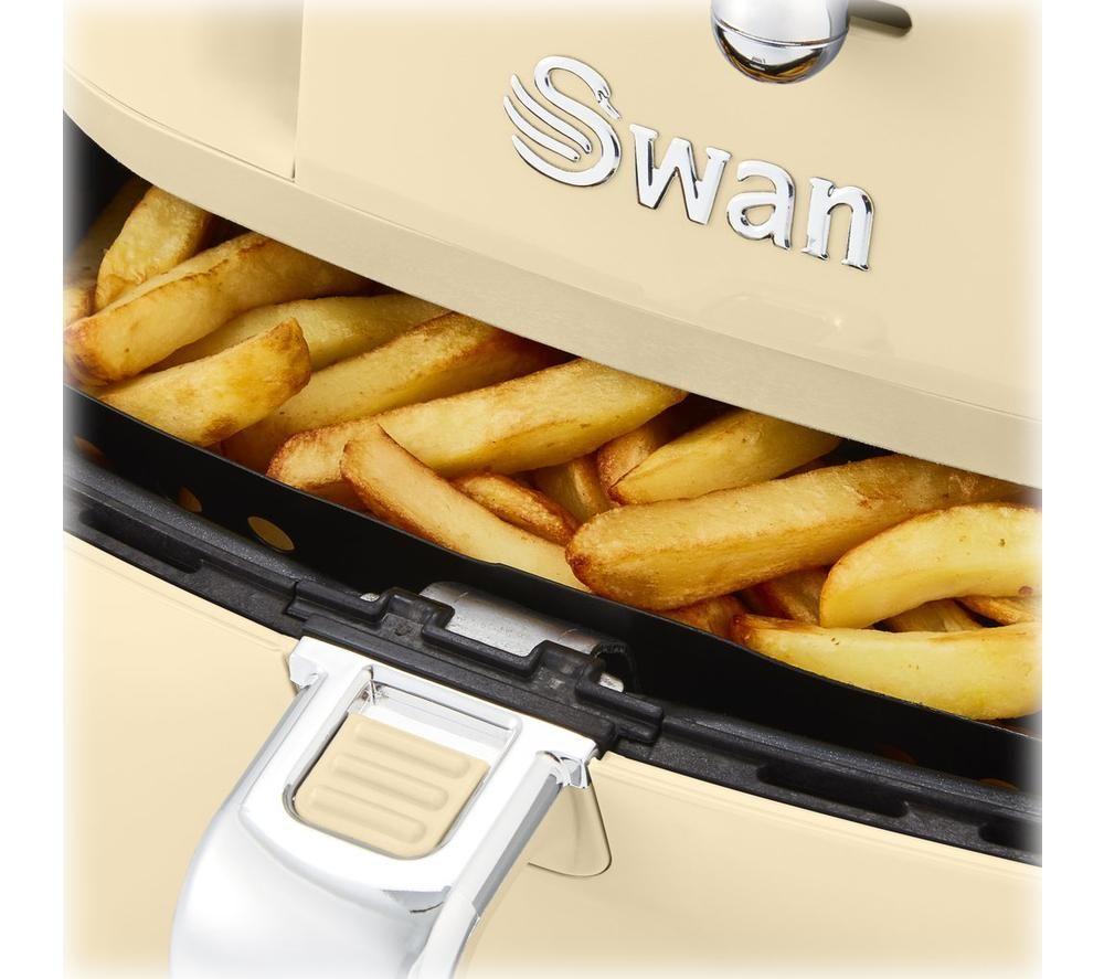Swan SD46010CREN Manual Air Fryer 5L 2000W - Cream