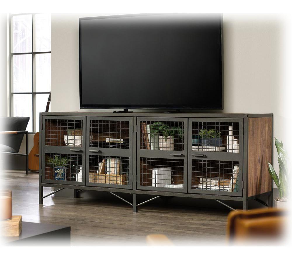 TEKNIK Boulevard Cafe 1780 mm TV Stand for up to 70" TVs - Vintage Oak & Black image number 8 of 11