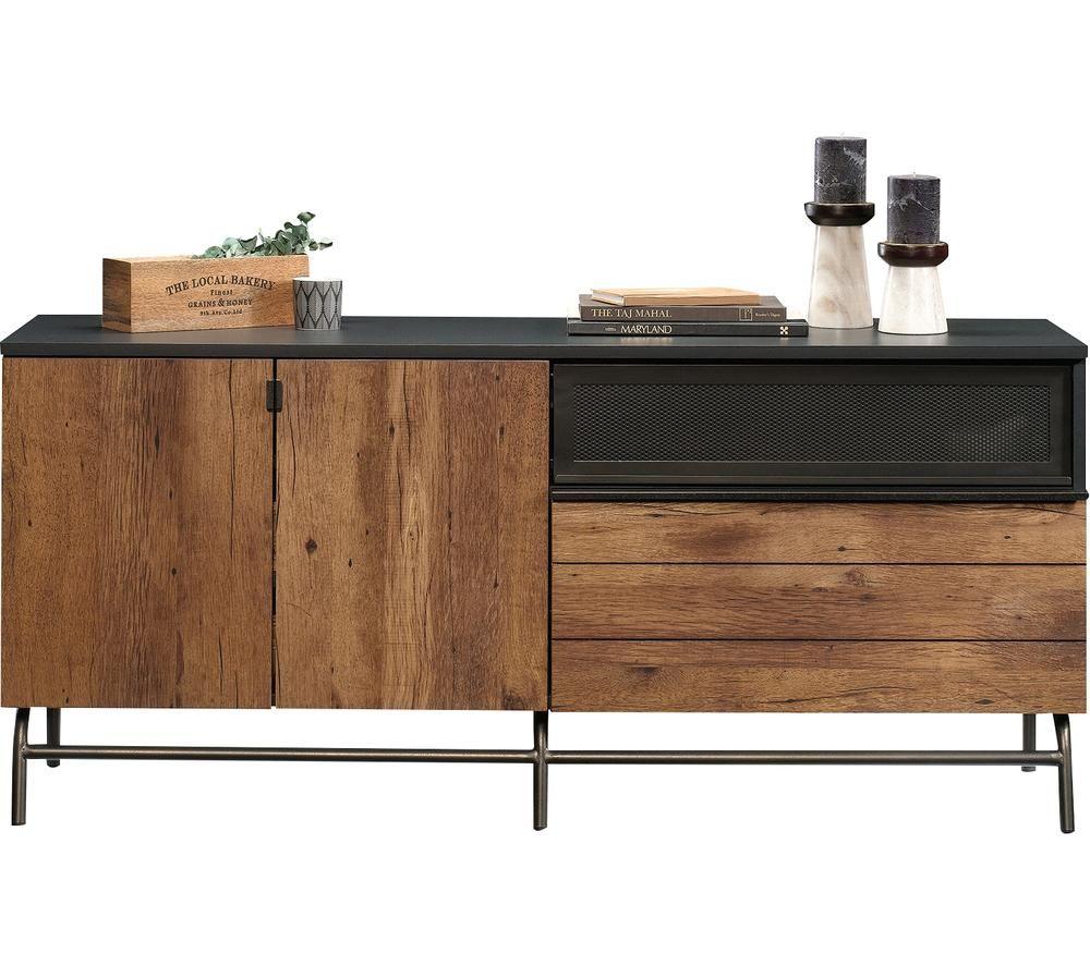 TEKNIK Boulevard Cafe 1525 mm TV Stand for up to 60"- Vintage Oak & Black image number 2 of 15