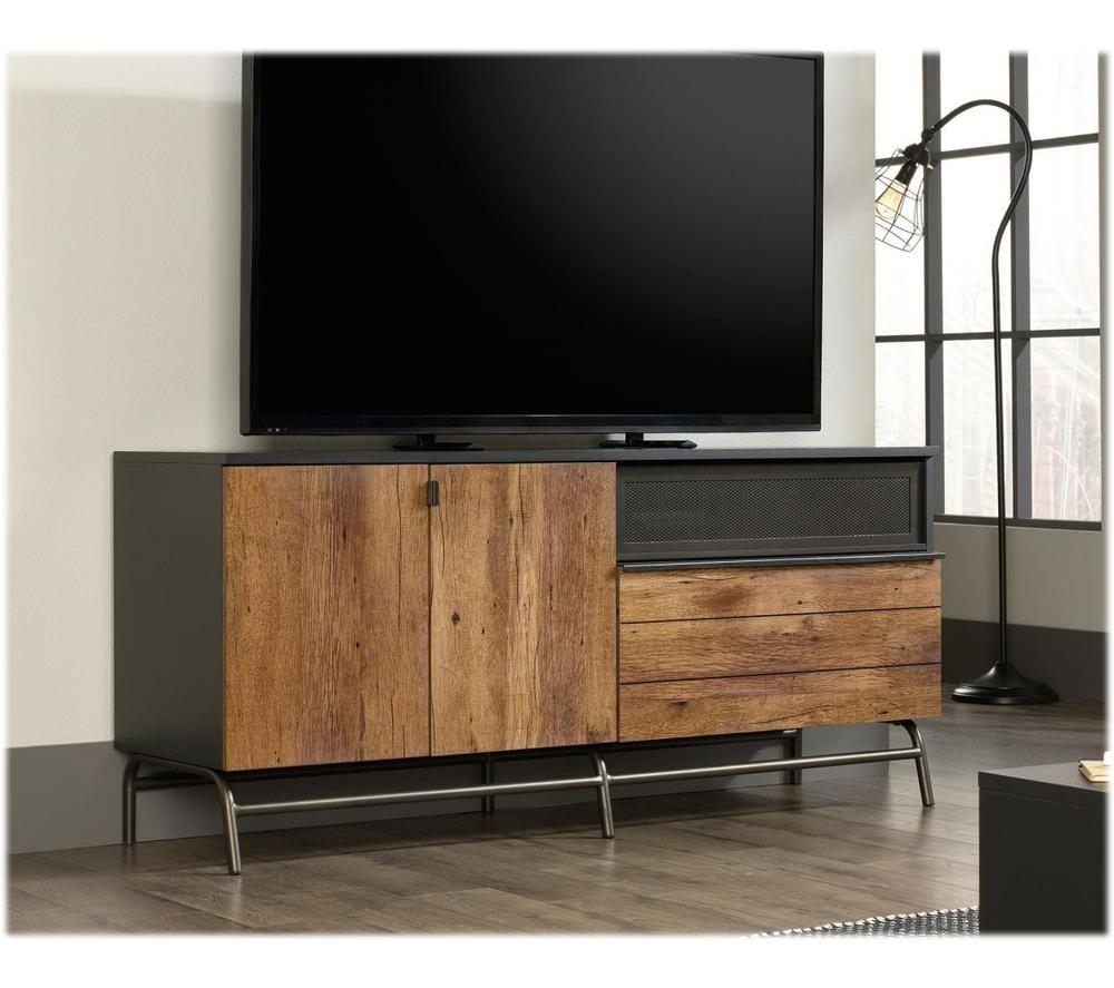 TEKNIK Boulevard Cafe 1525 mm TV Stand for up to 60"- Vintage Oak & Black image number 4 of 15