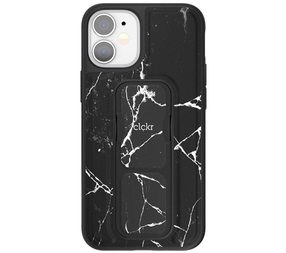 Image of CLCKR iPhone 12 mini Case - Black Marble, White
